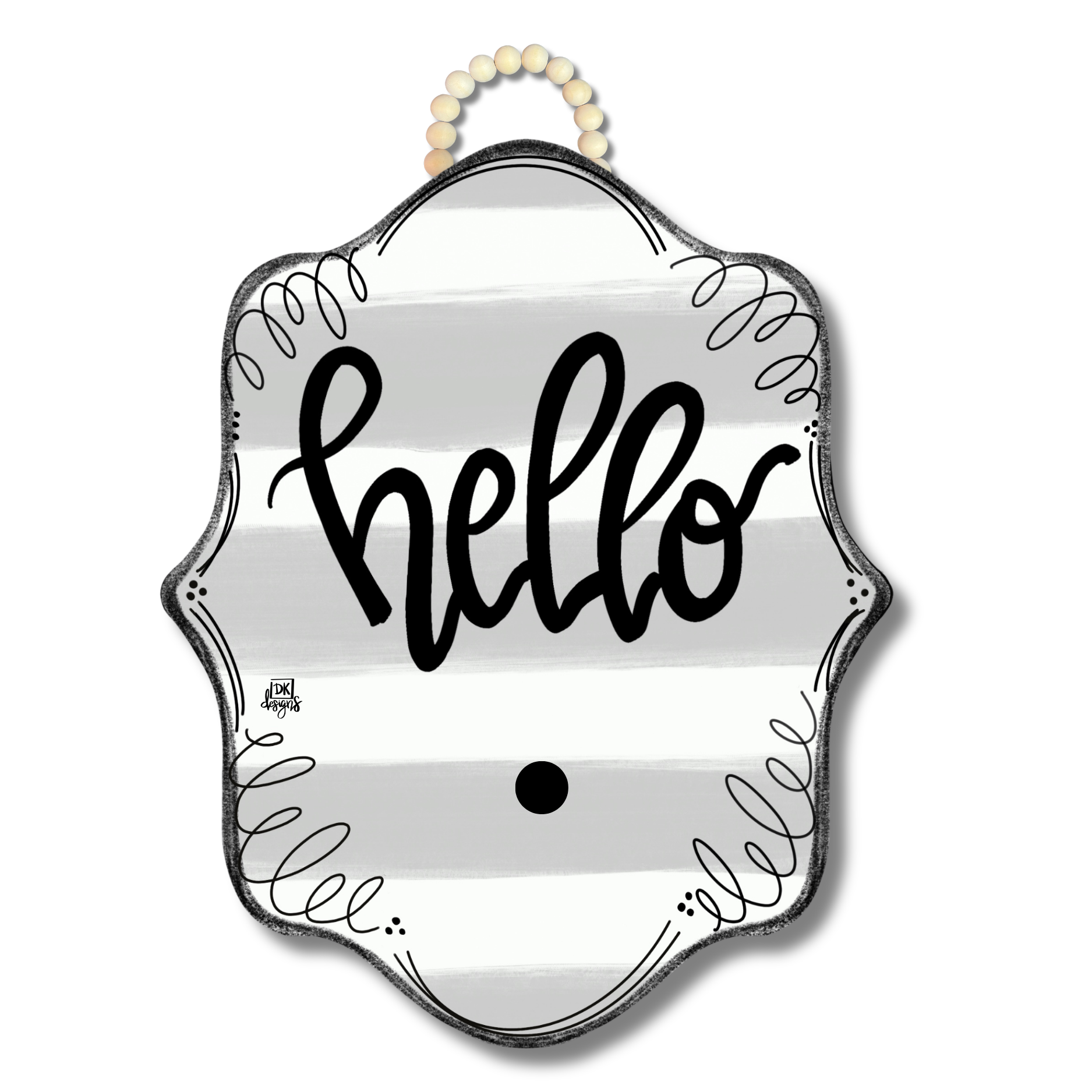 Stripe Bloom "Hello" Hanger + Mini