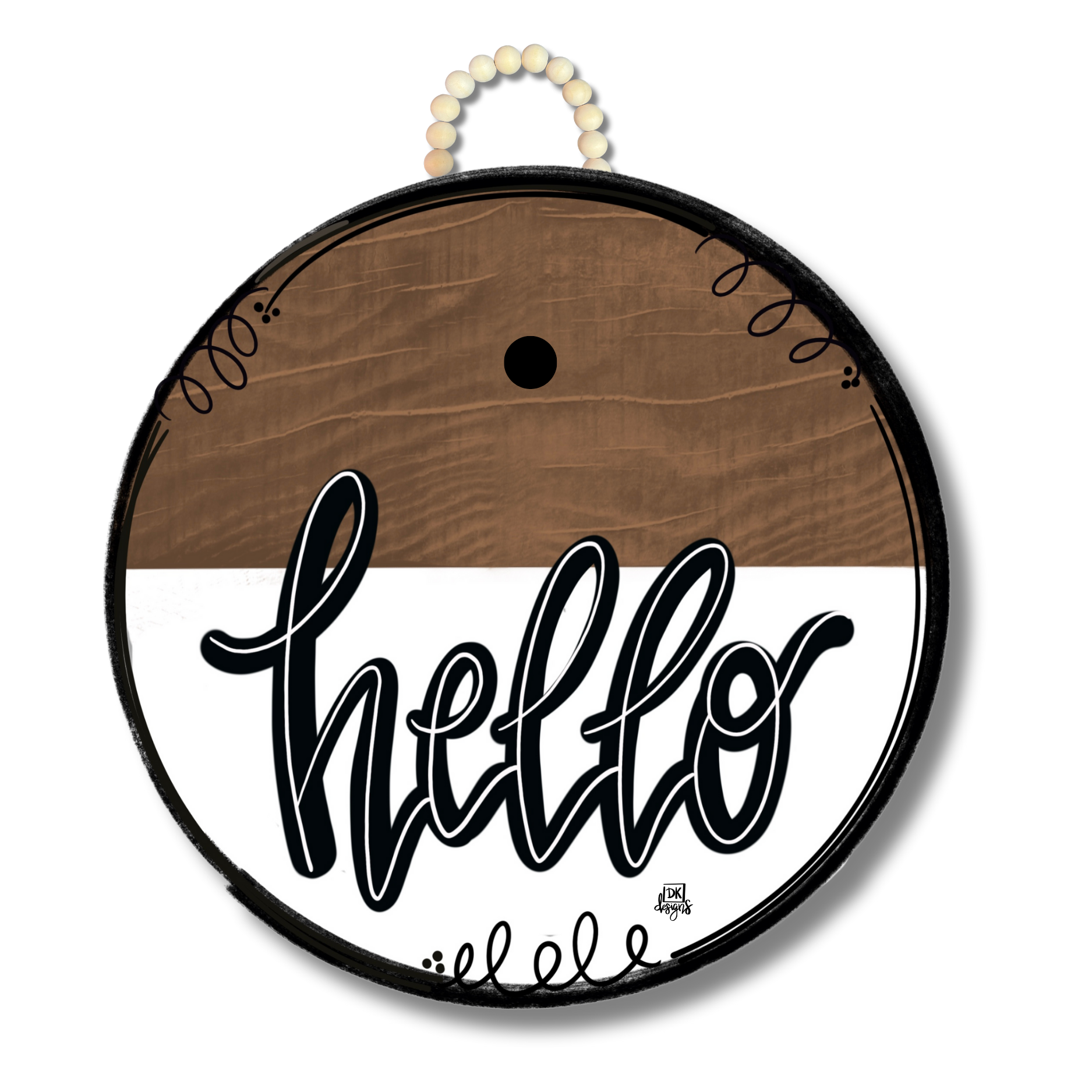Classic Stain "Hello" Hanger + Mini