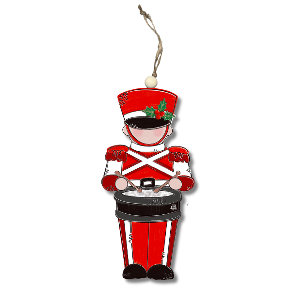 Red and White Soldier Ornament