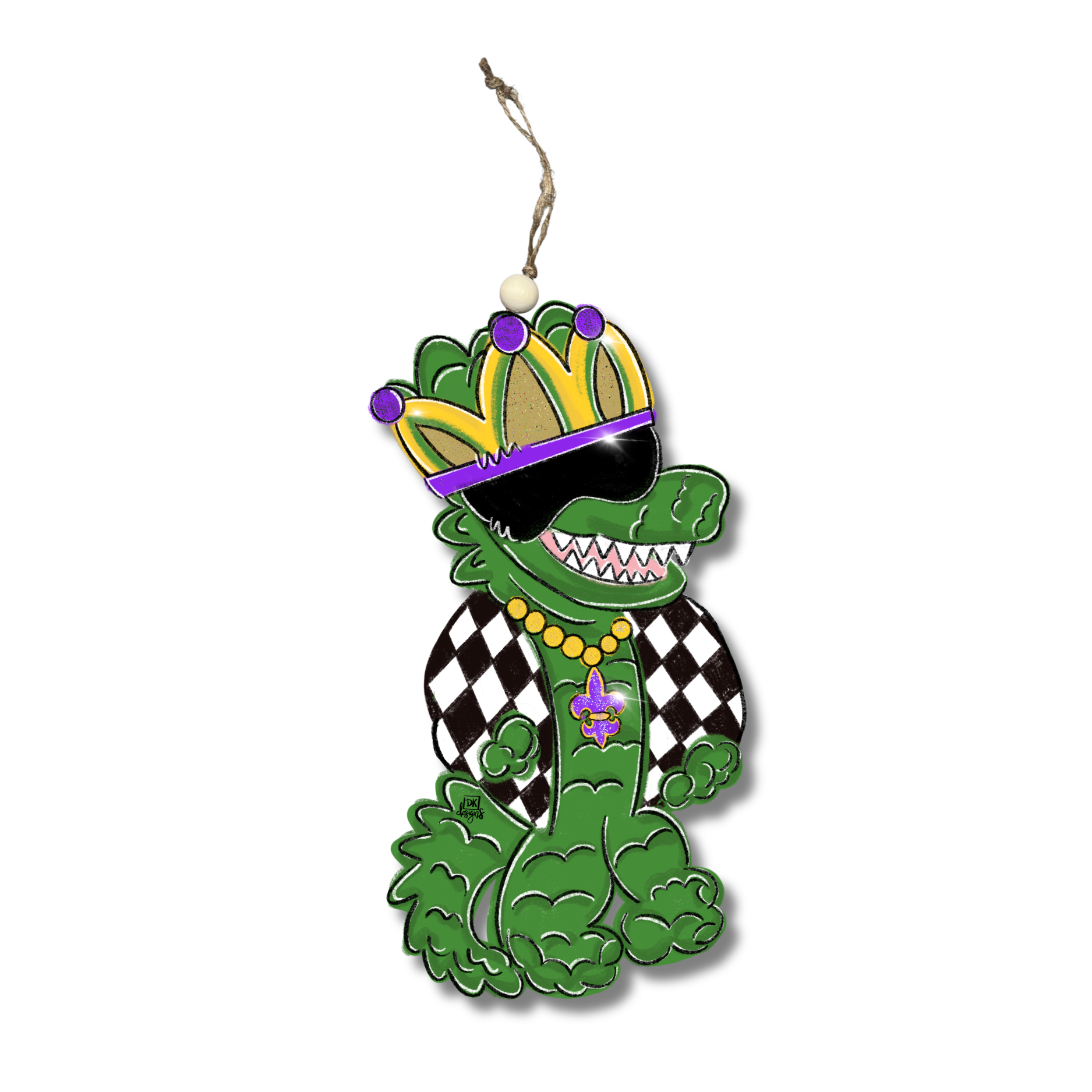 Mardi Gator Ornament