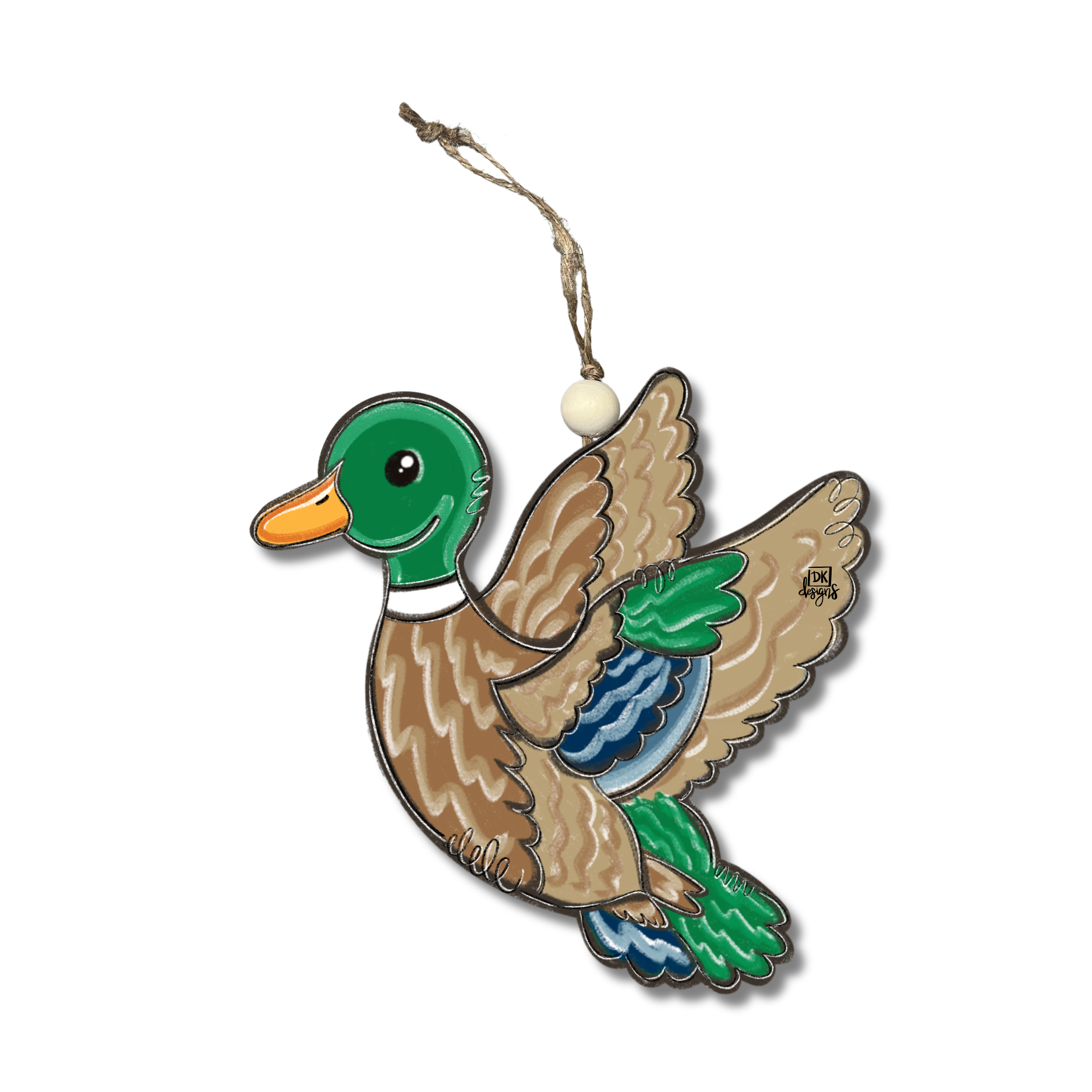 Flying Mallard Ornament