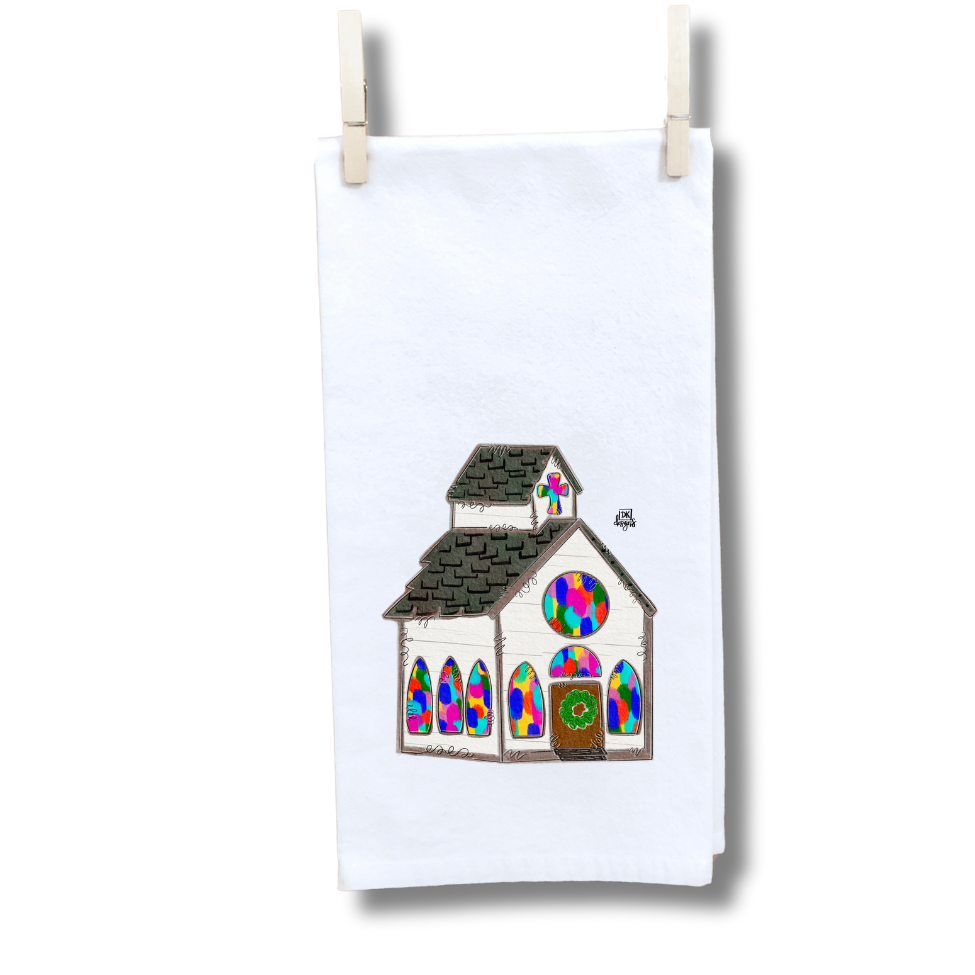 Stained Glass Church Towel