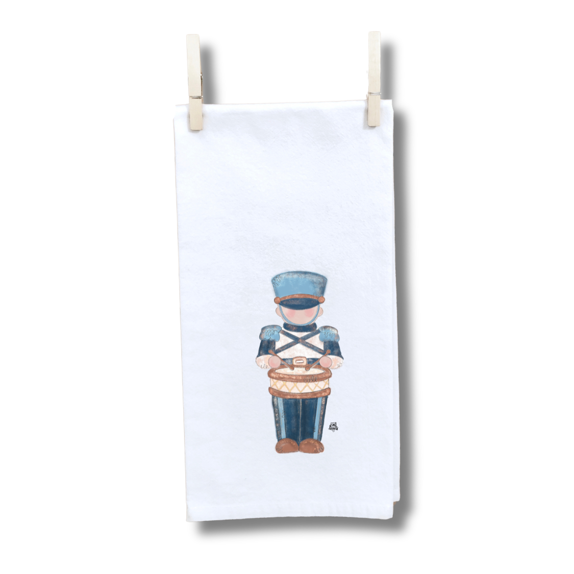 Navy and Gold Solider Towel