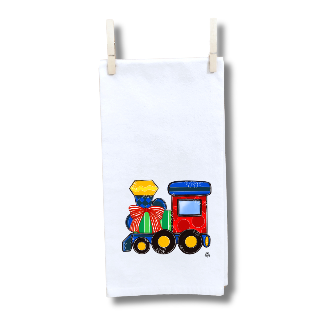 Christmas Train Towel