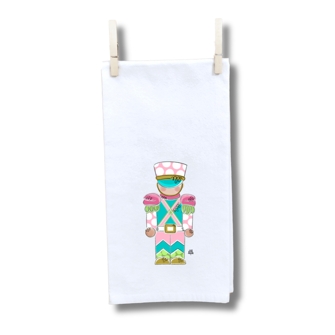 Pink & Teal Solider Towel
